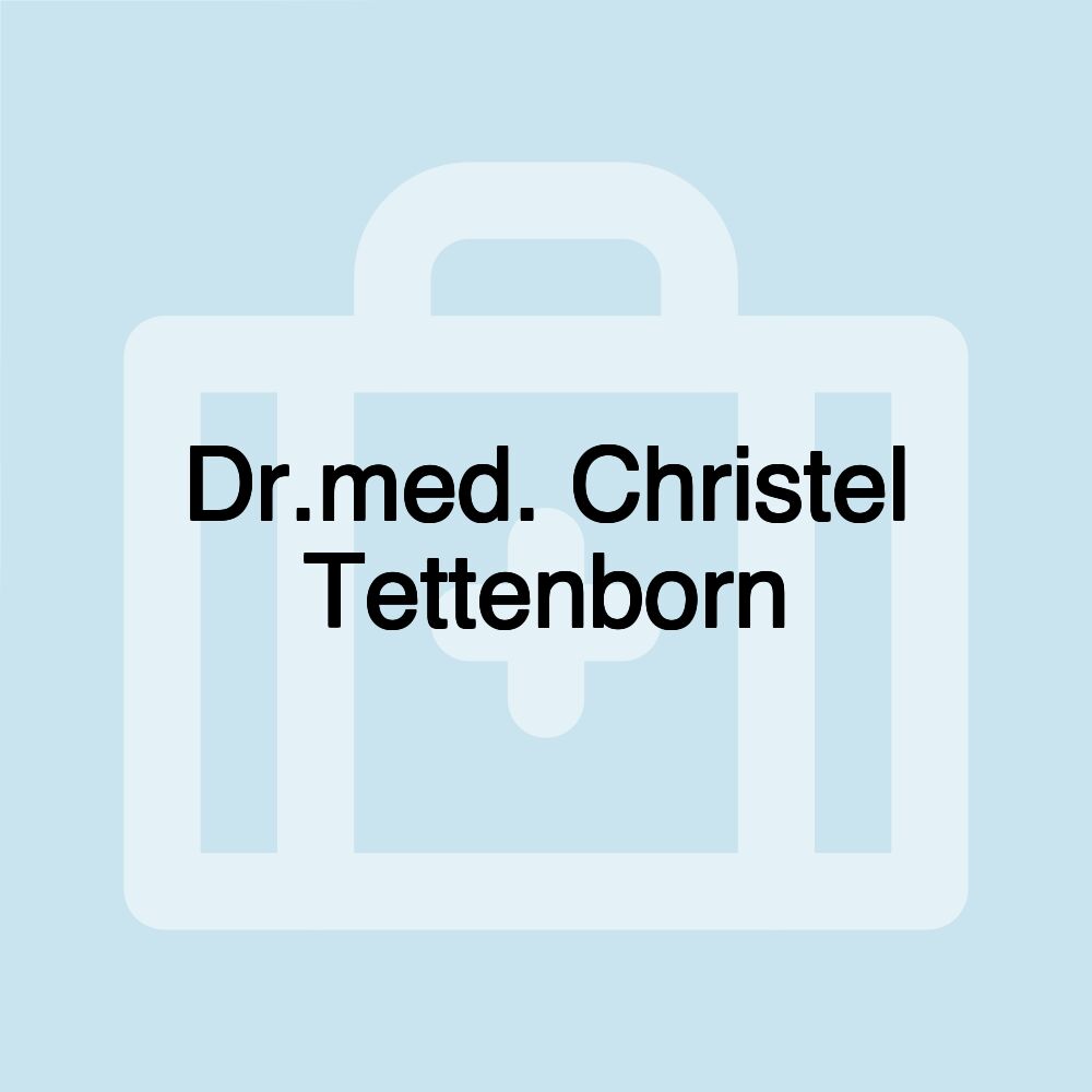 Dr.med. Christel Tettenborn