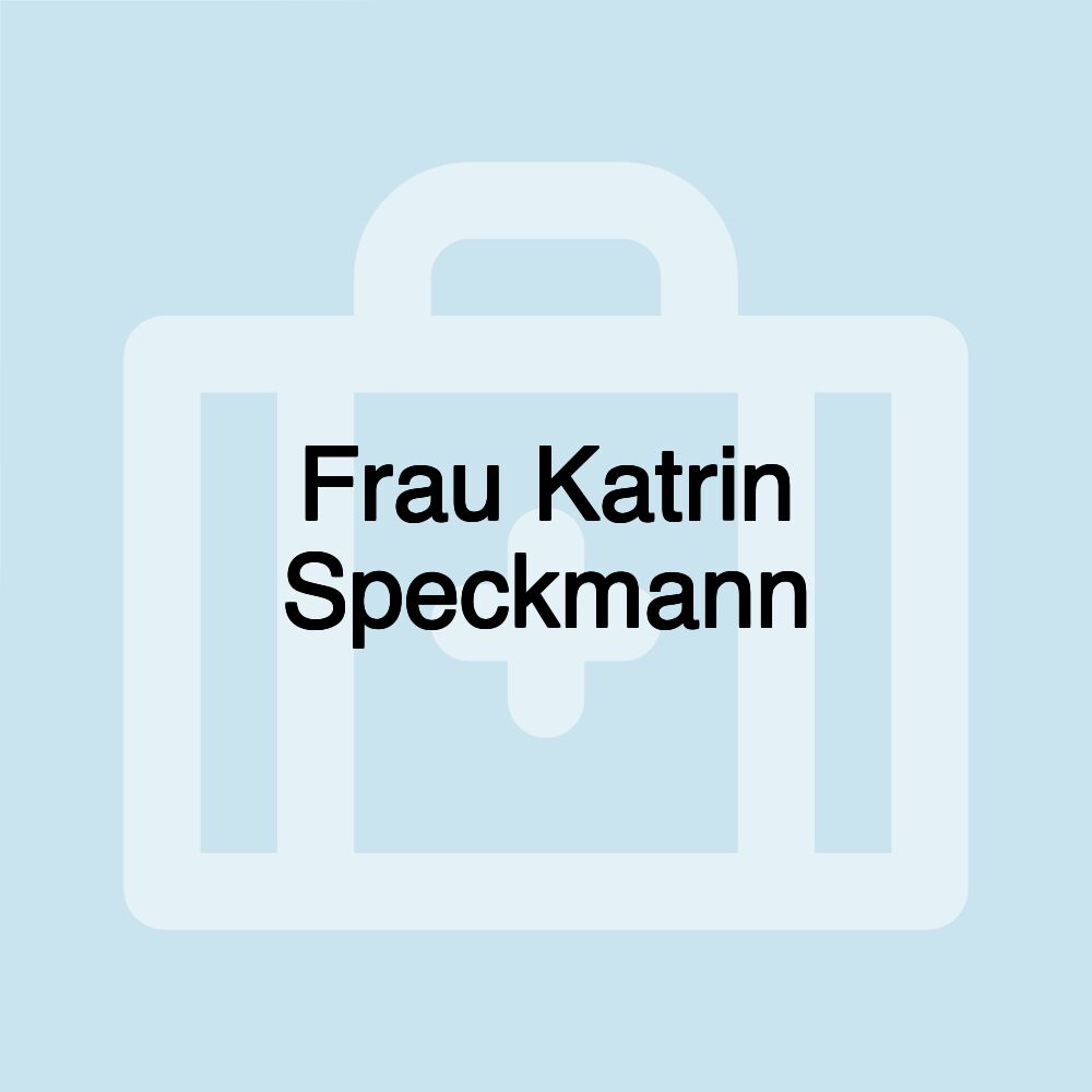 Frau Katrin Speckmann