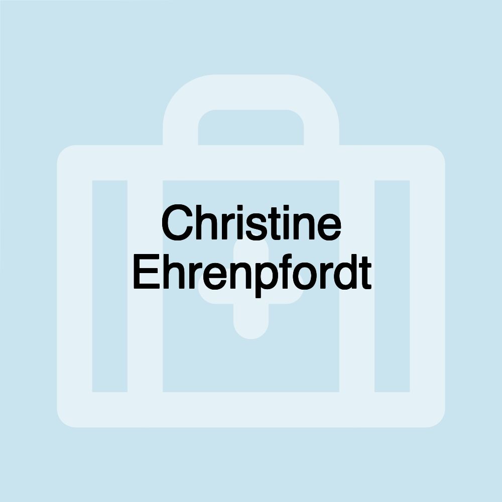 Christine Ehrenpfordt