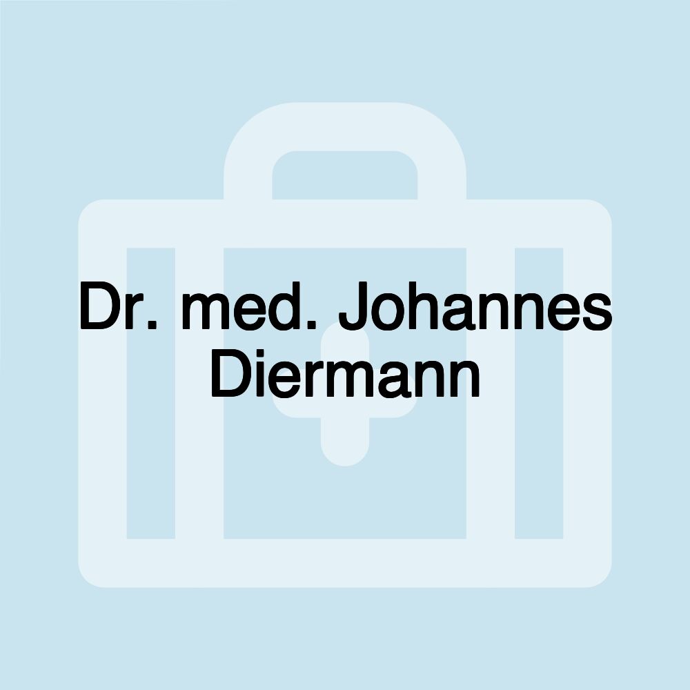 Dr. med. Johannes Diermann