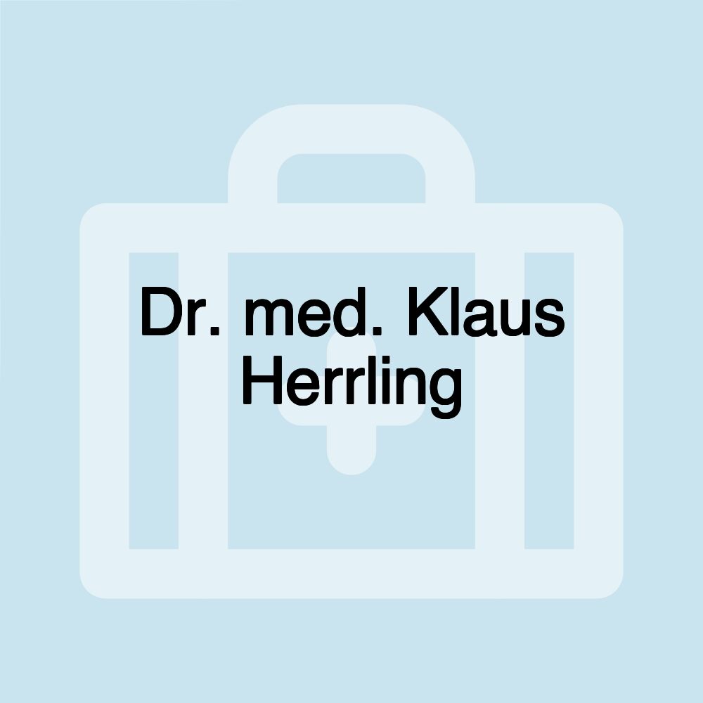 Dr. med. Klaus Herrling