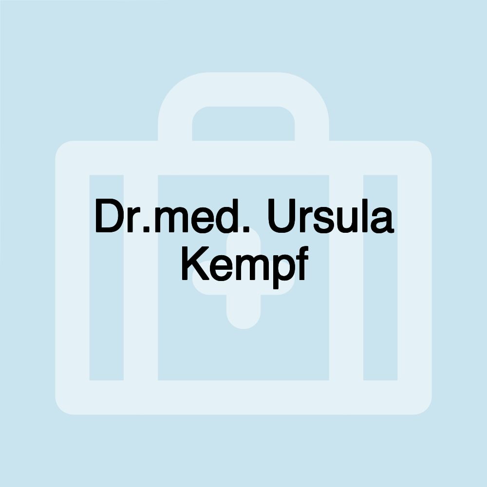 Dr.med. Ursula Kempf