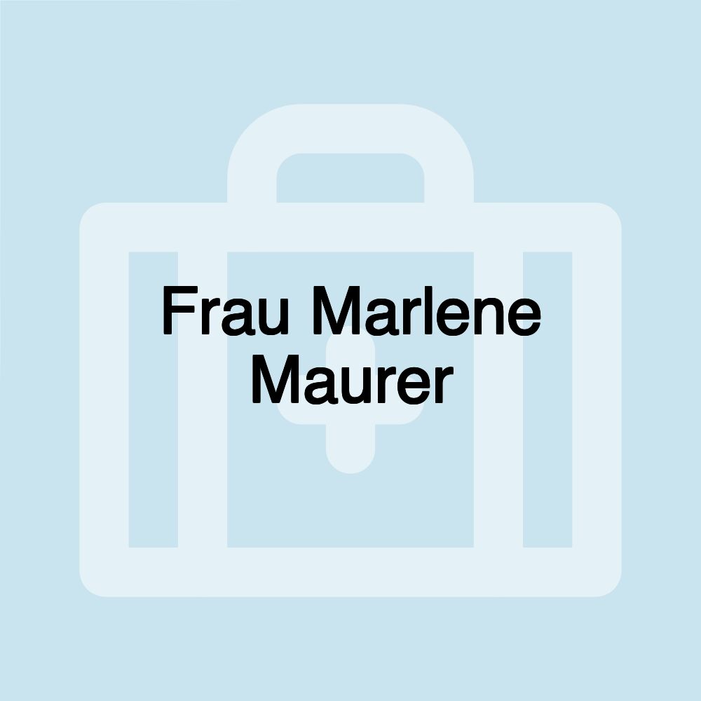 Frau Marlene Maurer