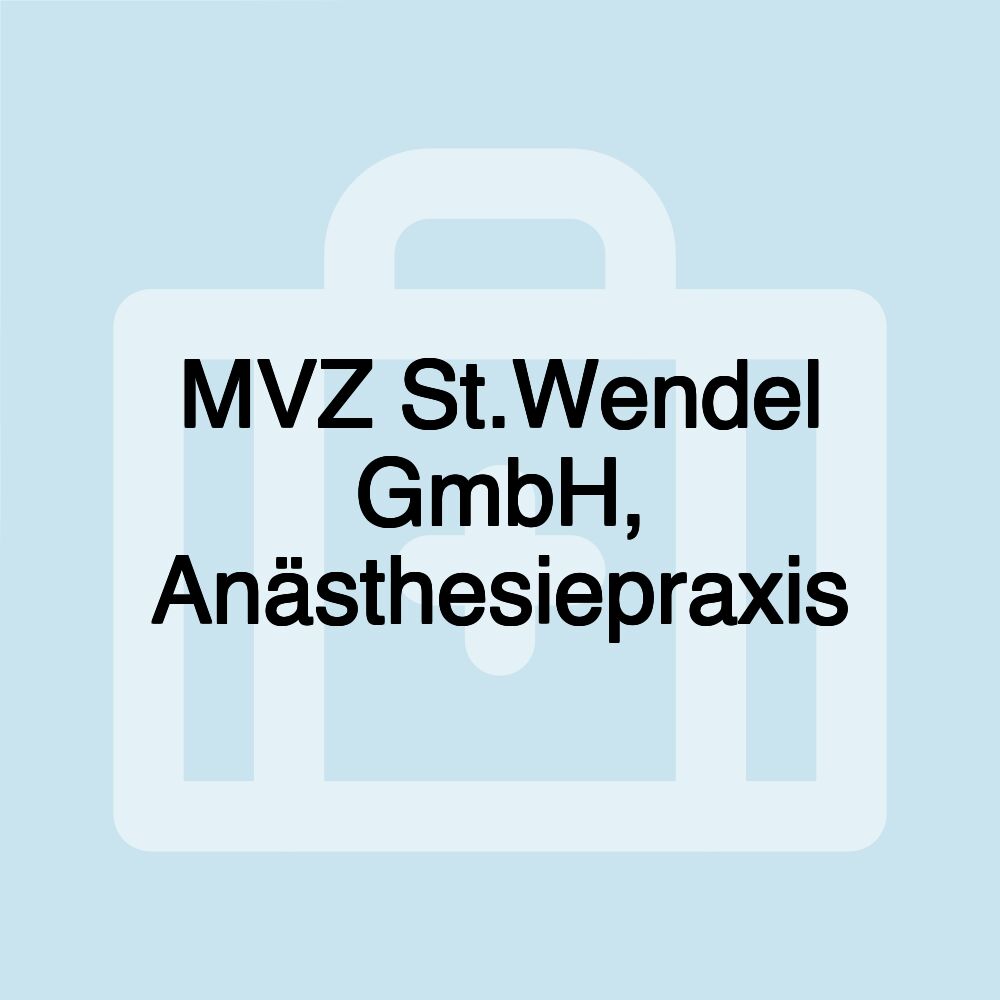 MVZ St.Wendel GmbH, Anästhesiepraxis