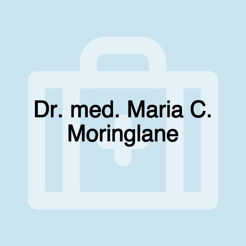 Dr. med. Maria C. Moringlane