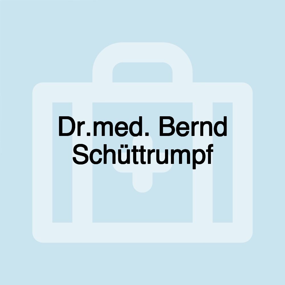 Dr.med. Bernd Schüttrumpf