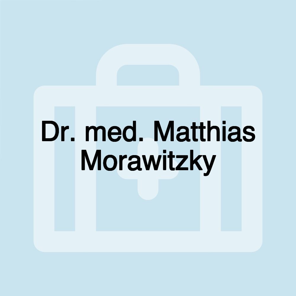 Dr. med. Matthias Morawitzky