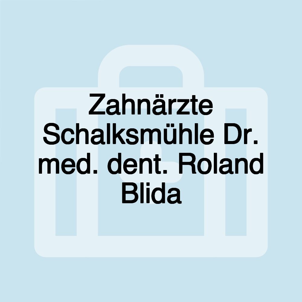 Zahnärzte Schalksmühle Dr. med. dent. Roland Blida