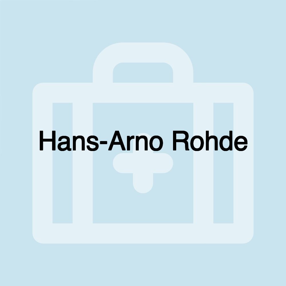 Hans-Arno Rohde