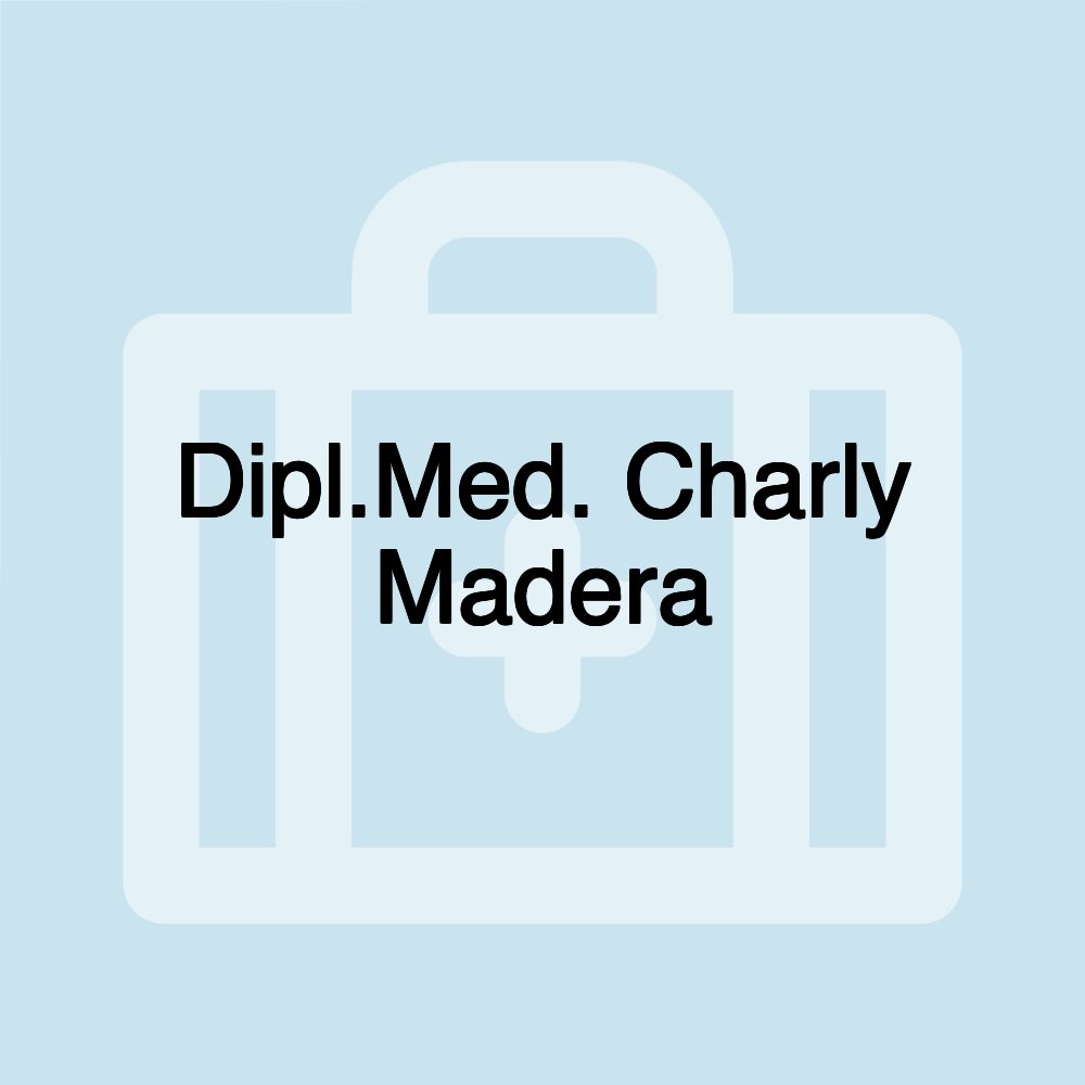 Dipl.Med. Charly Madera