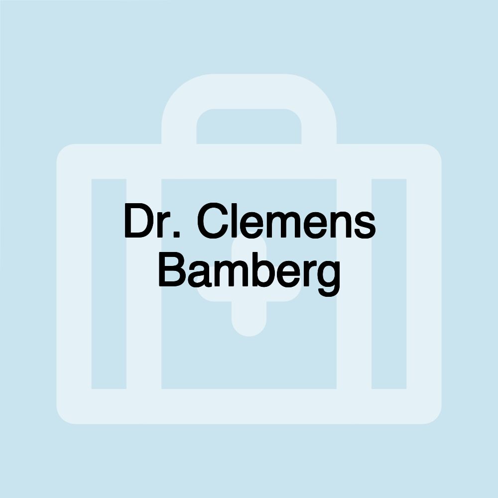 Dr. Clemens Bamberg