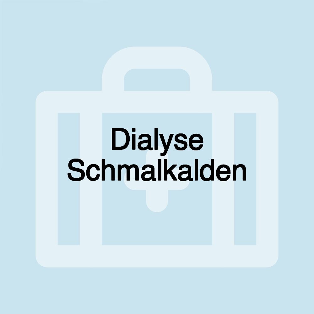 Dialyse Schmalkalden