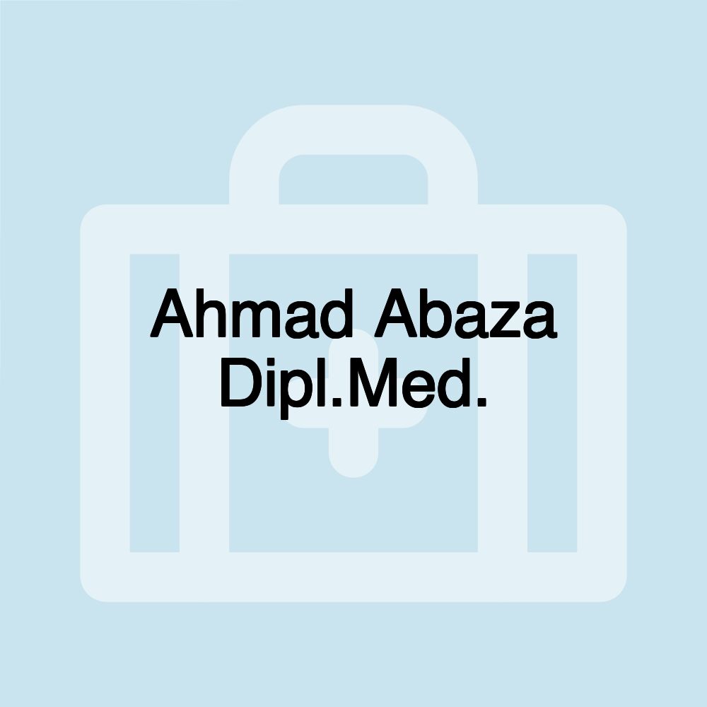 Ahmad Abaza Dipl.Med.