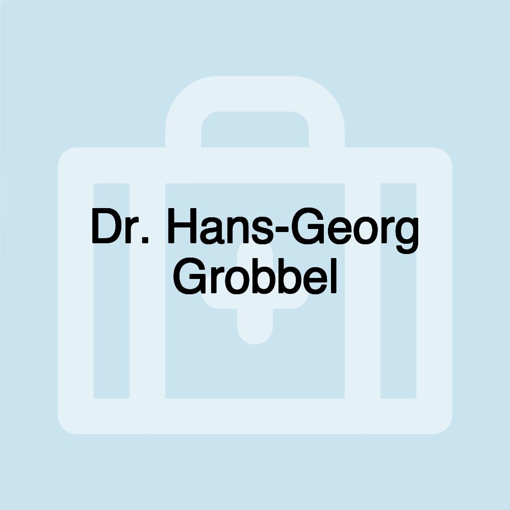 Dr. Hans-Georg Grobbel