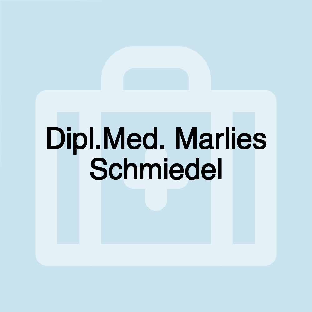 Dipl.Med. Marlies Schmiedel