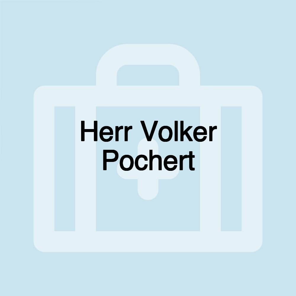 Herr Volker Pochert