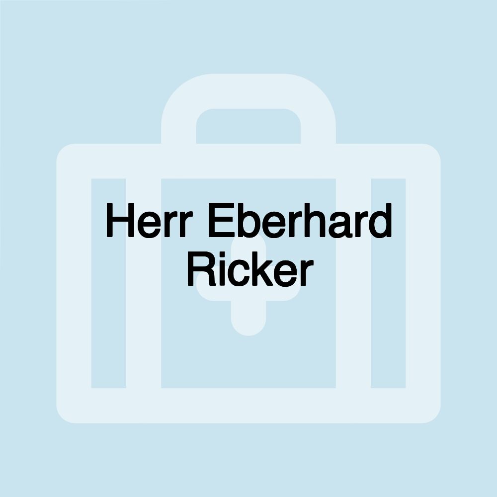 Herr Eberhard Ricker