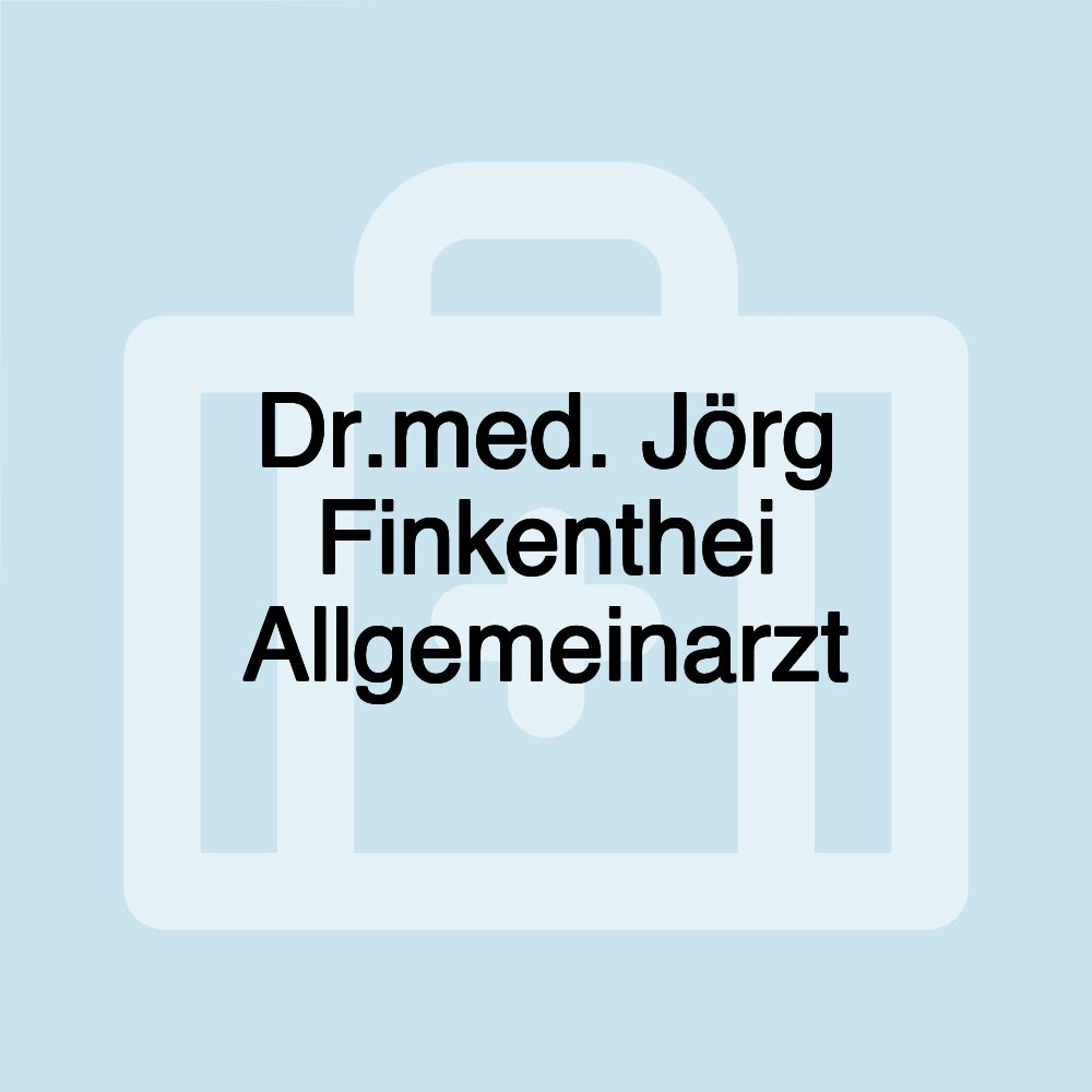 Dr.med. Jörg Finkenthei Allgemeinarzt