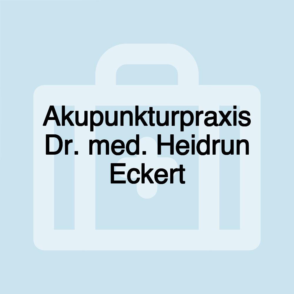 Akupunkturpraxis Dr. med. Heidrun Eckert