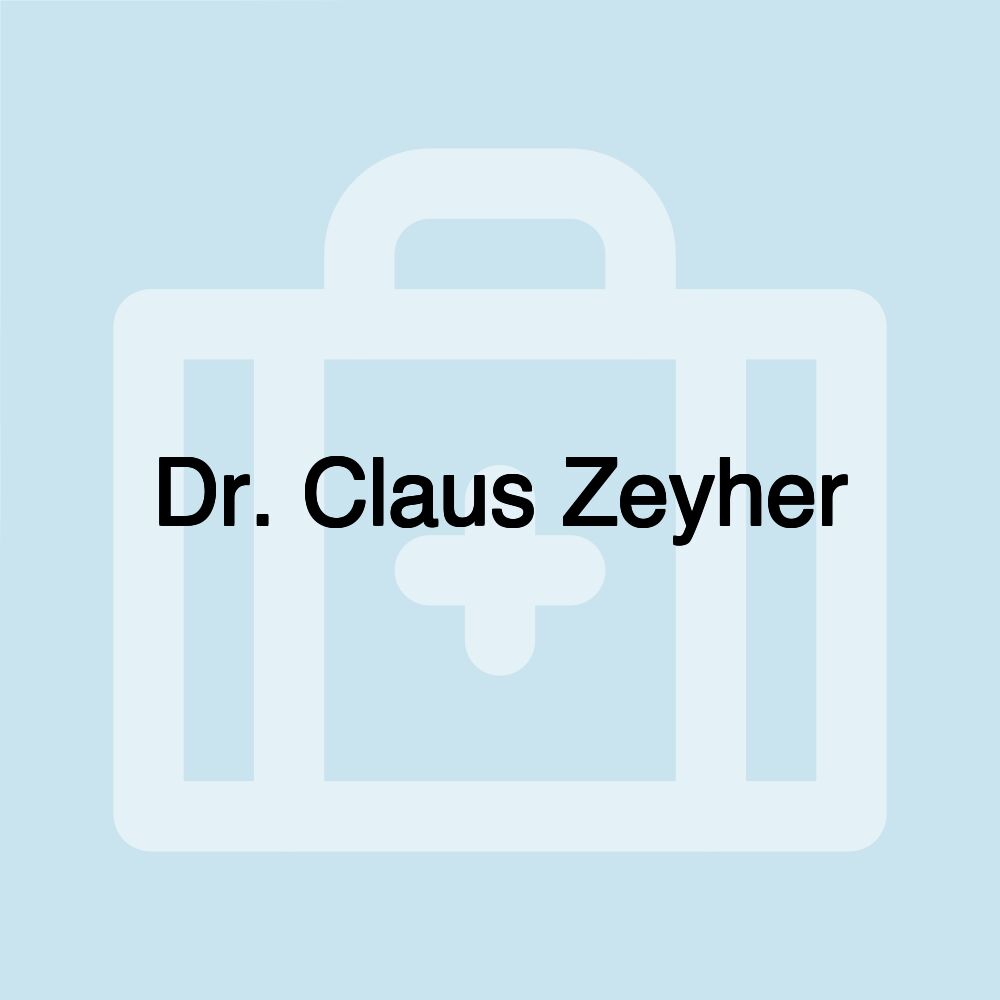 Dr. Claus Zeyher