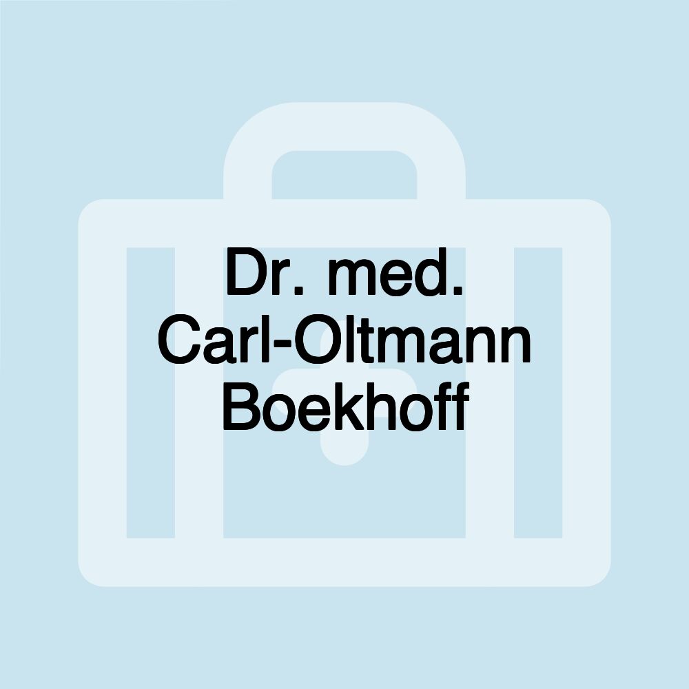 Dr. med. Carl-Oltmann Boekhoff