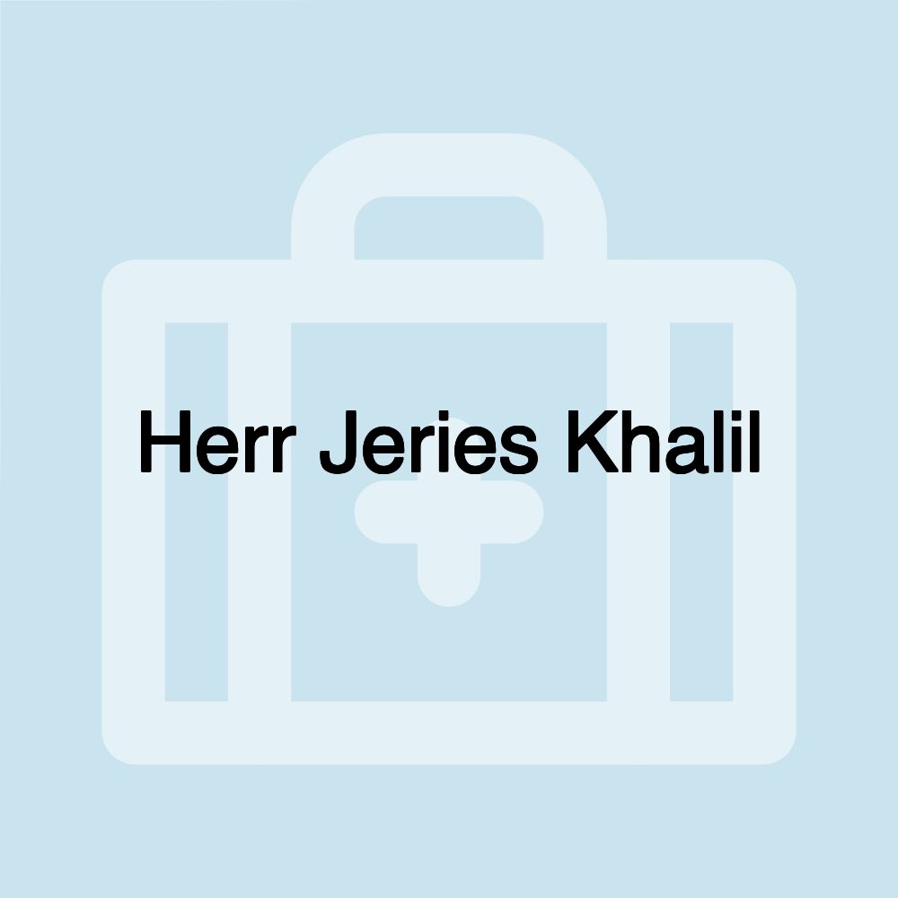 Herr Jeries Khalil