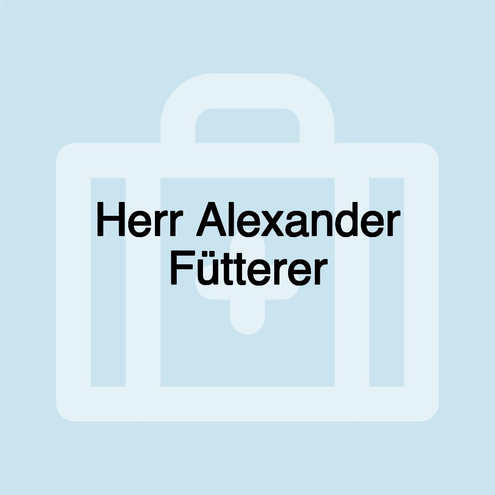 Herr Alexander Fütterer