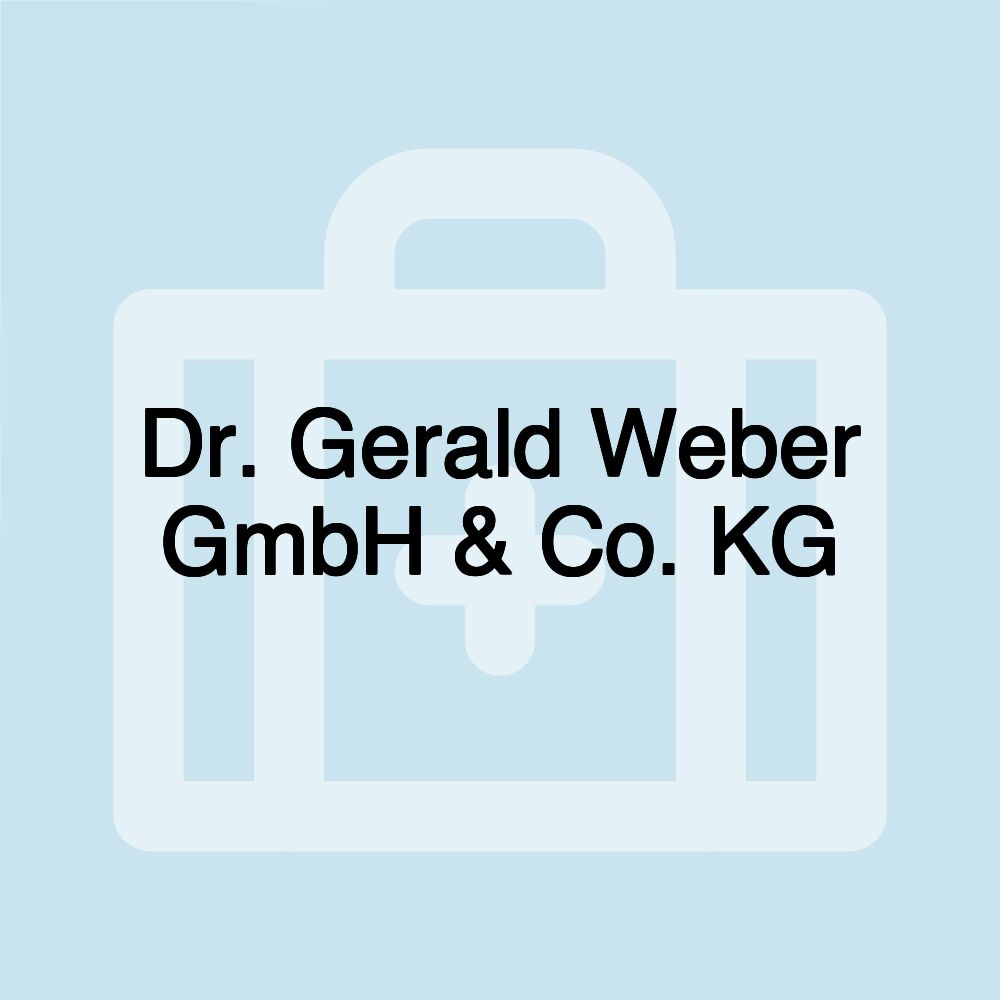 Dr. Gerald Weber GmbH & Co. KG