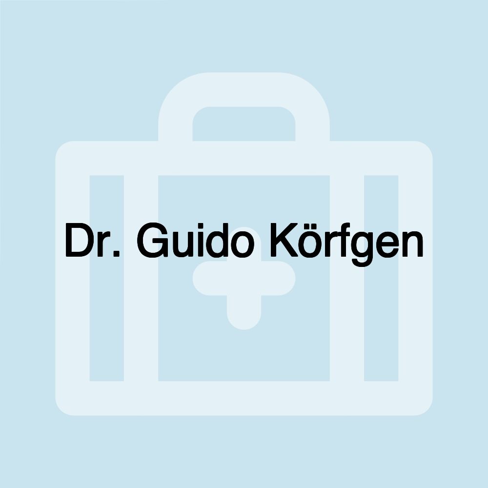 Dr. Guido Körfgen