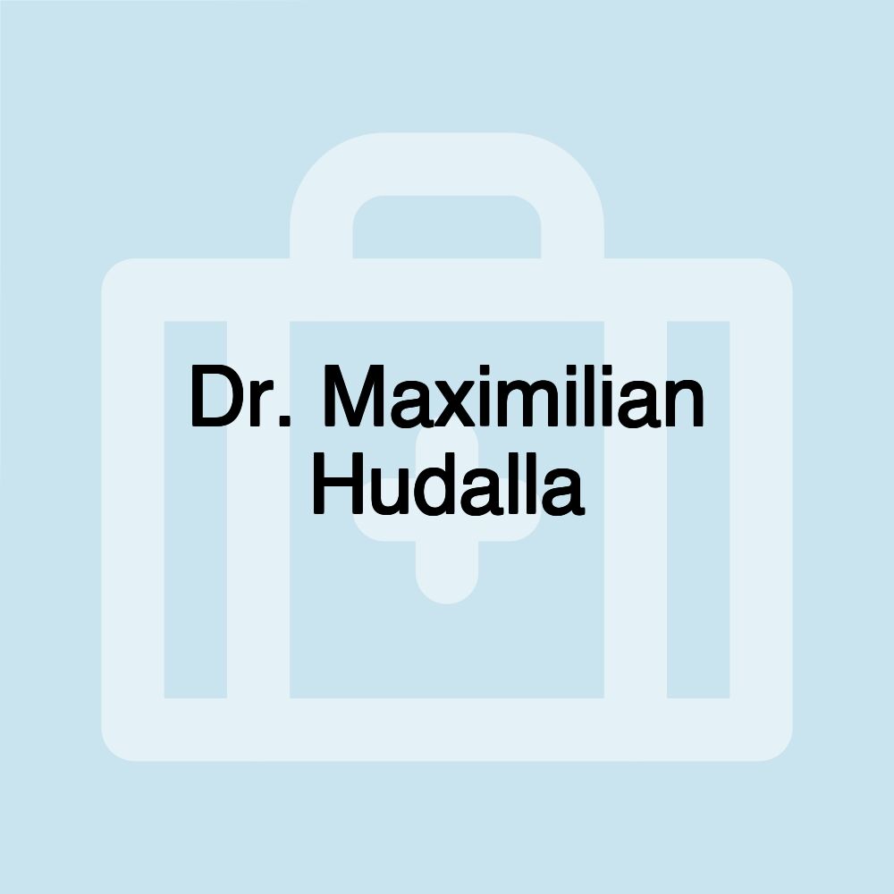 Dr. Maximilian Hudalla