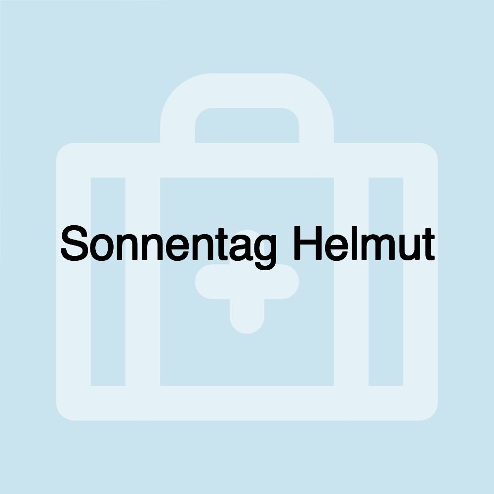 Sonnentag Helmut