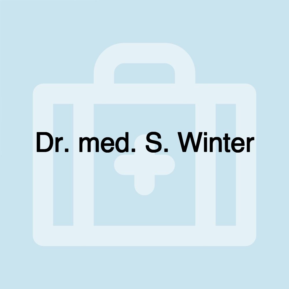 Dr. med. S. Winter