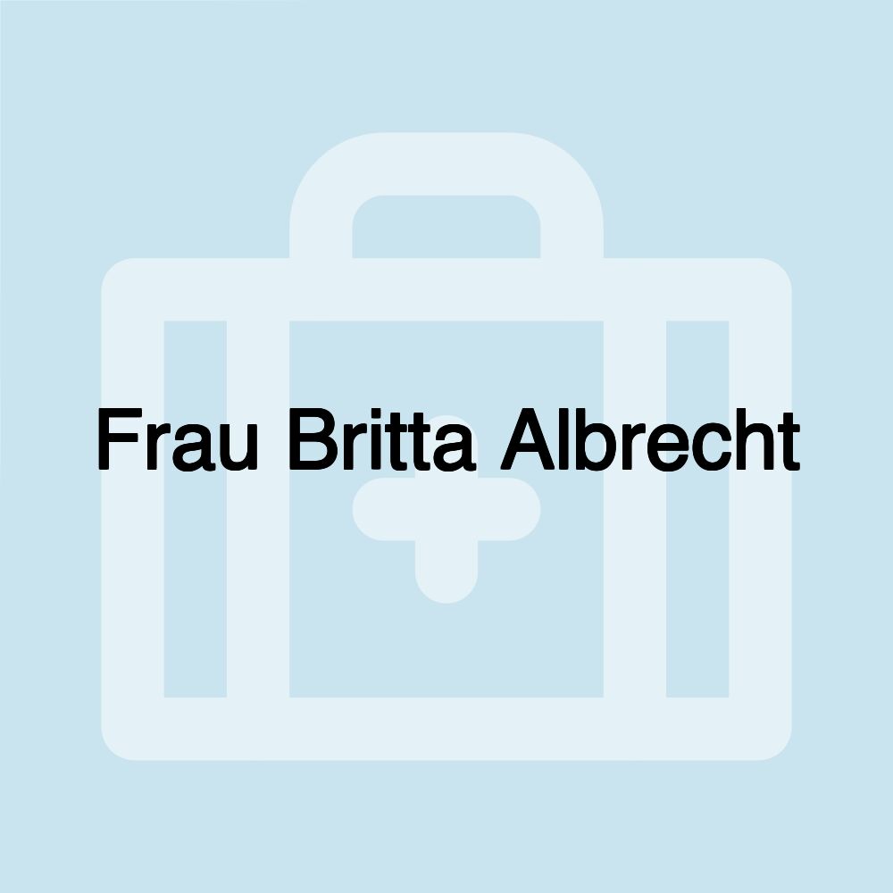 Frau Britta Albrecht