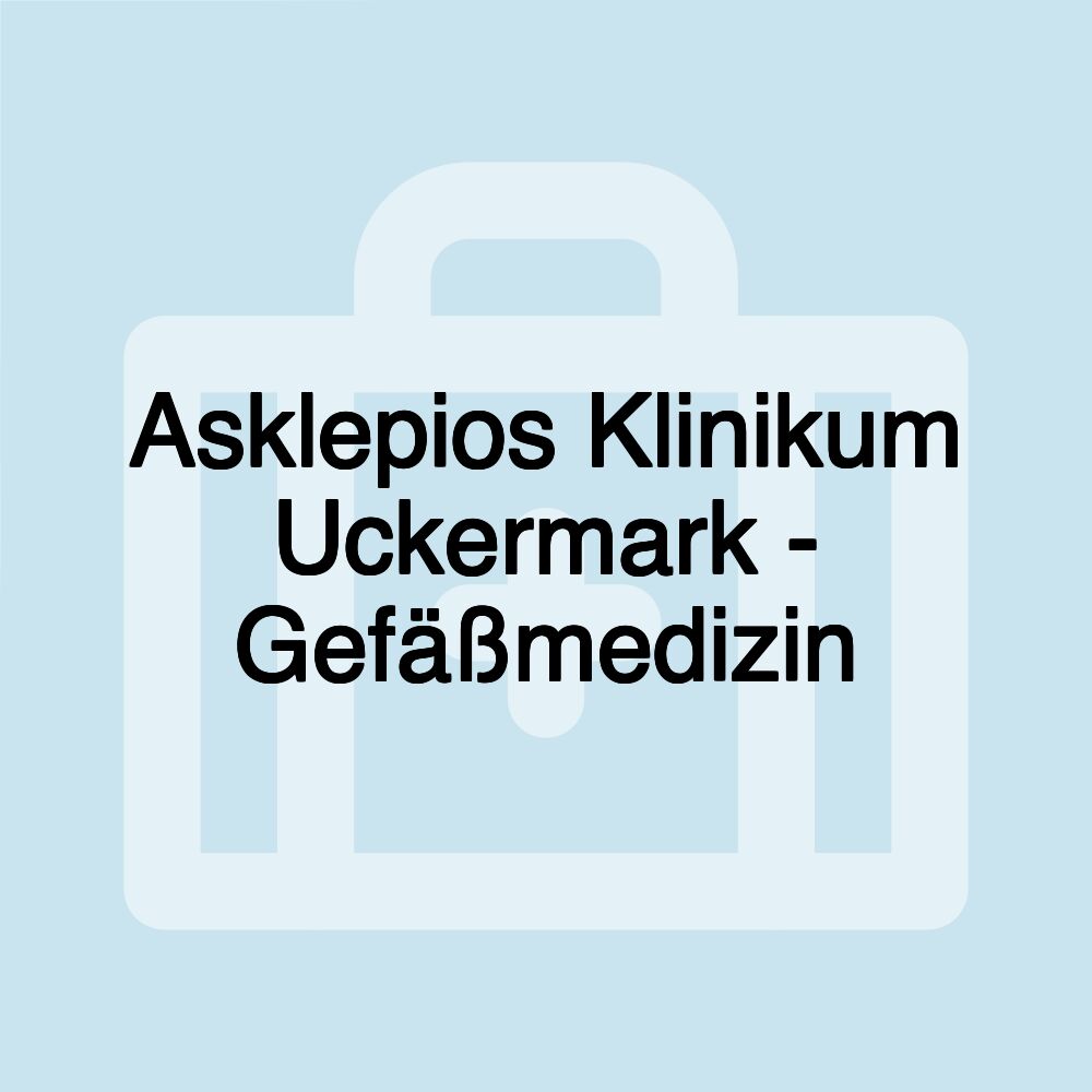 Asklepios Klinikum Uckermark - Gefäßmedizin