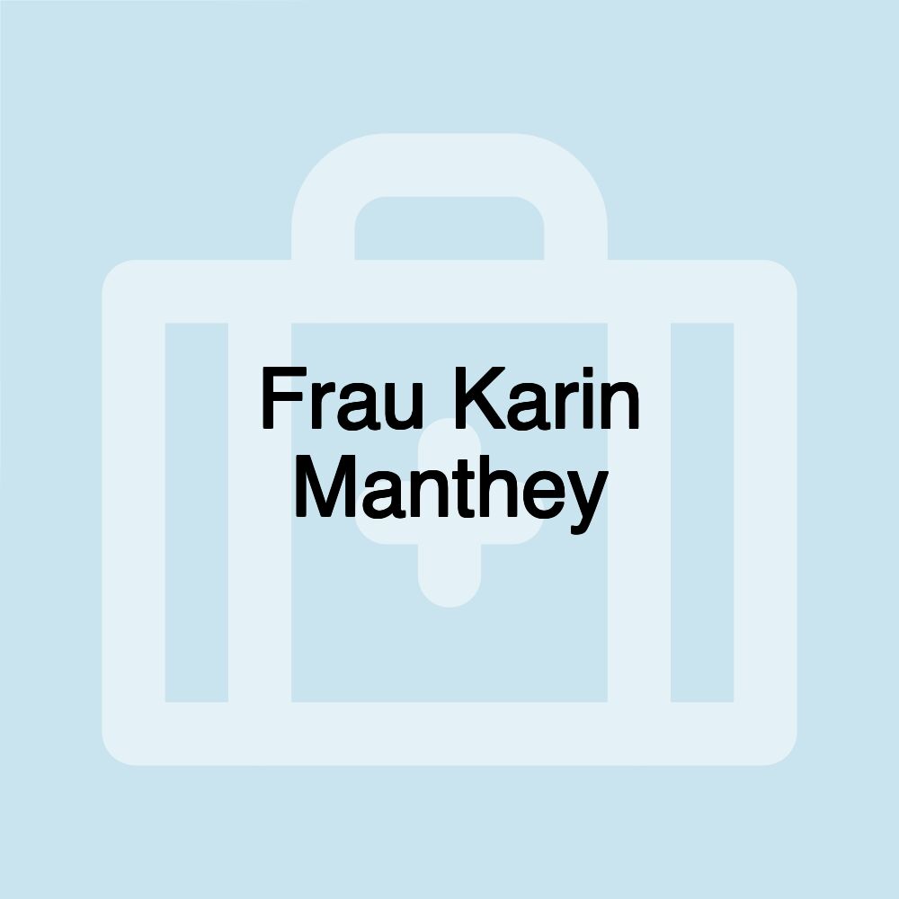 Frau Karin Manthey