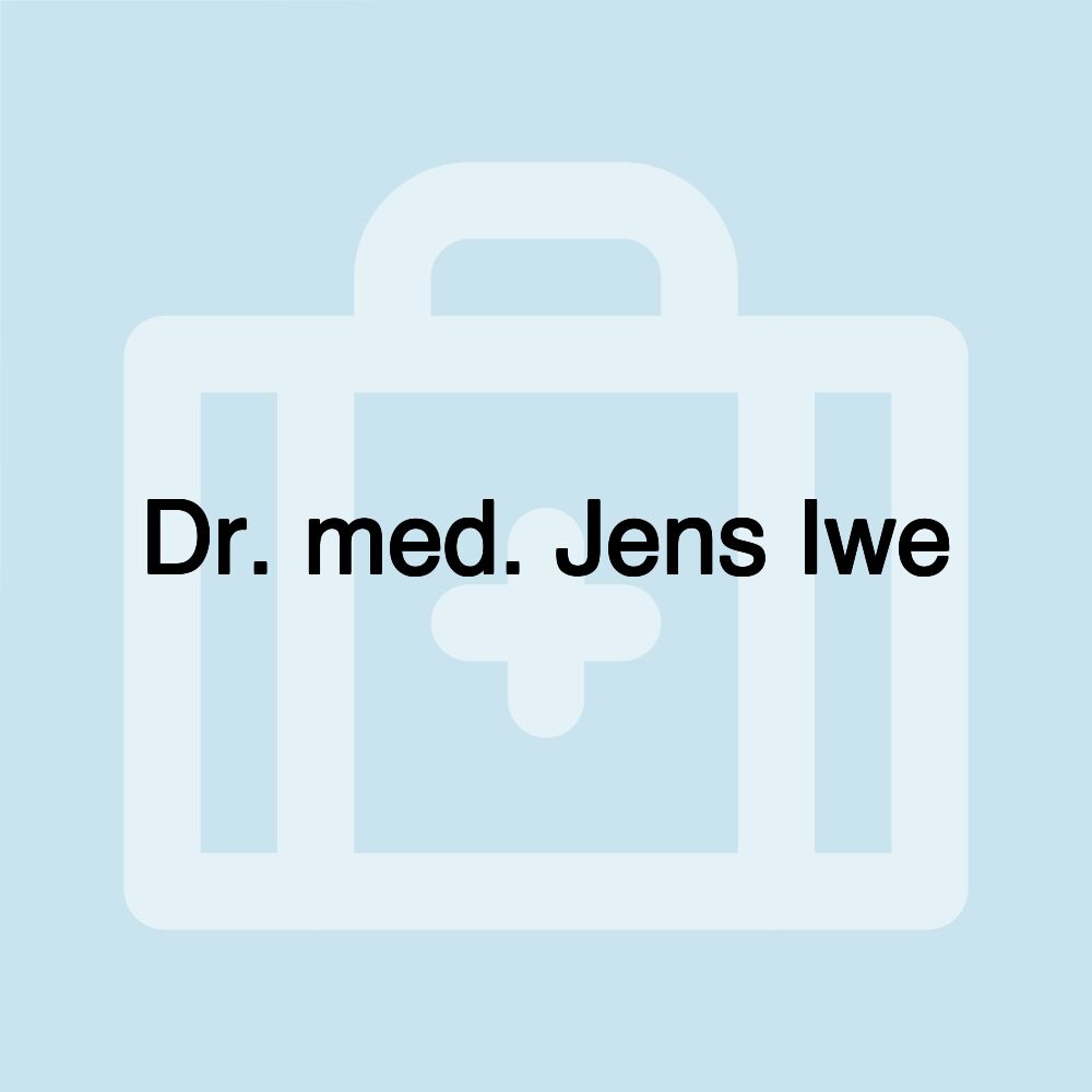 Dr. med. Jens Iwe