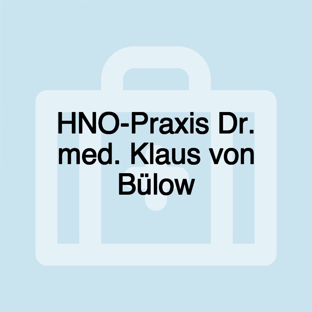 HNO-Praxis Dr. med. Klaus von Bülow