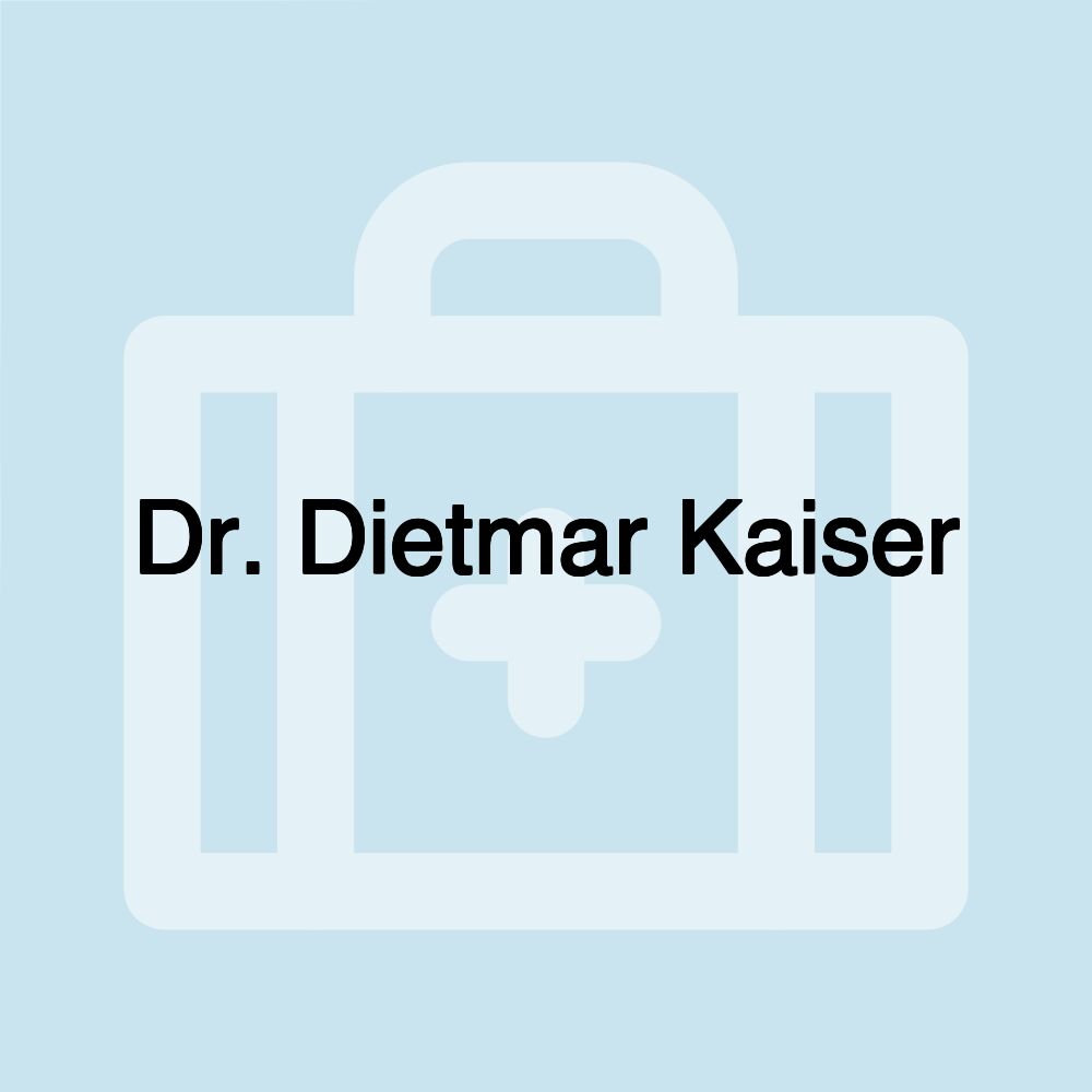 Dr. Dietmar Kaiser