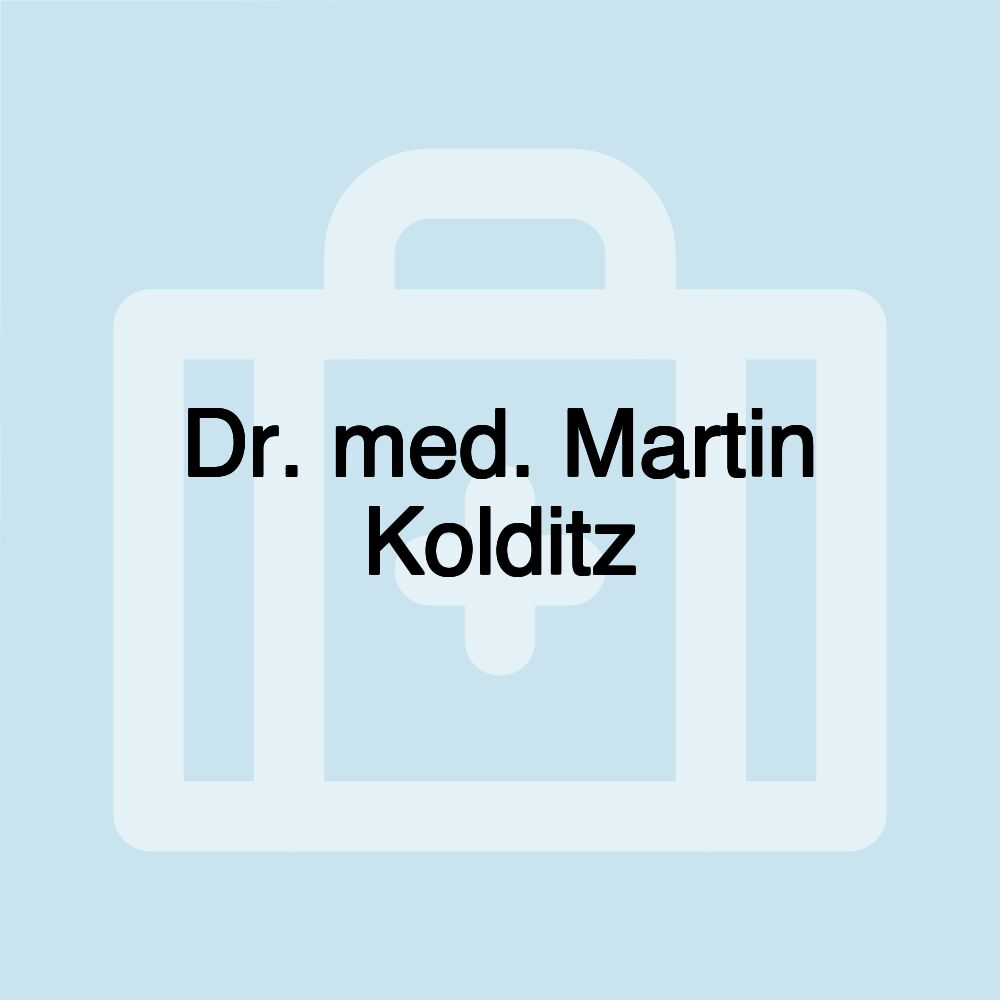 Dr. med. Martin Kolditz