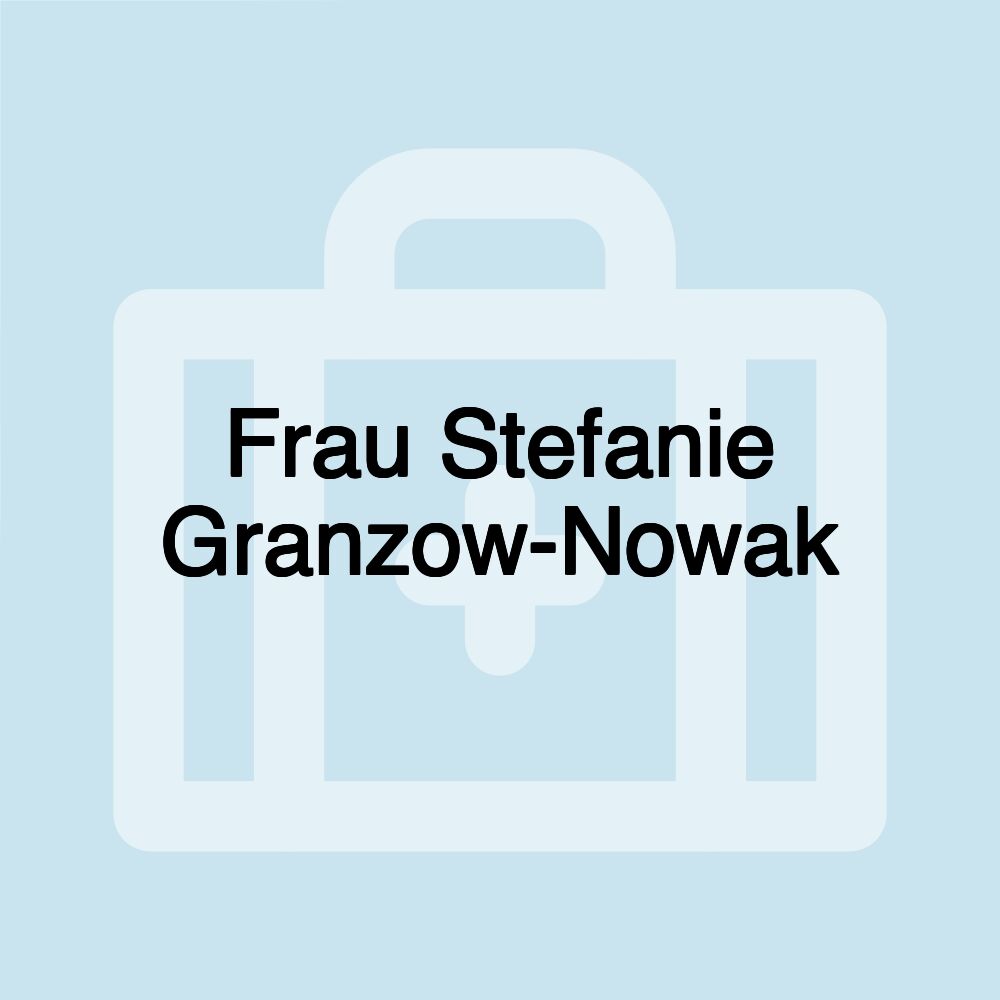 Frau Stefanie Granzow-Nowak