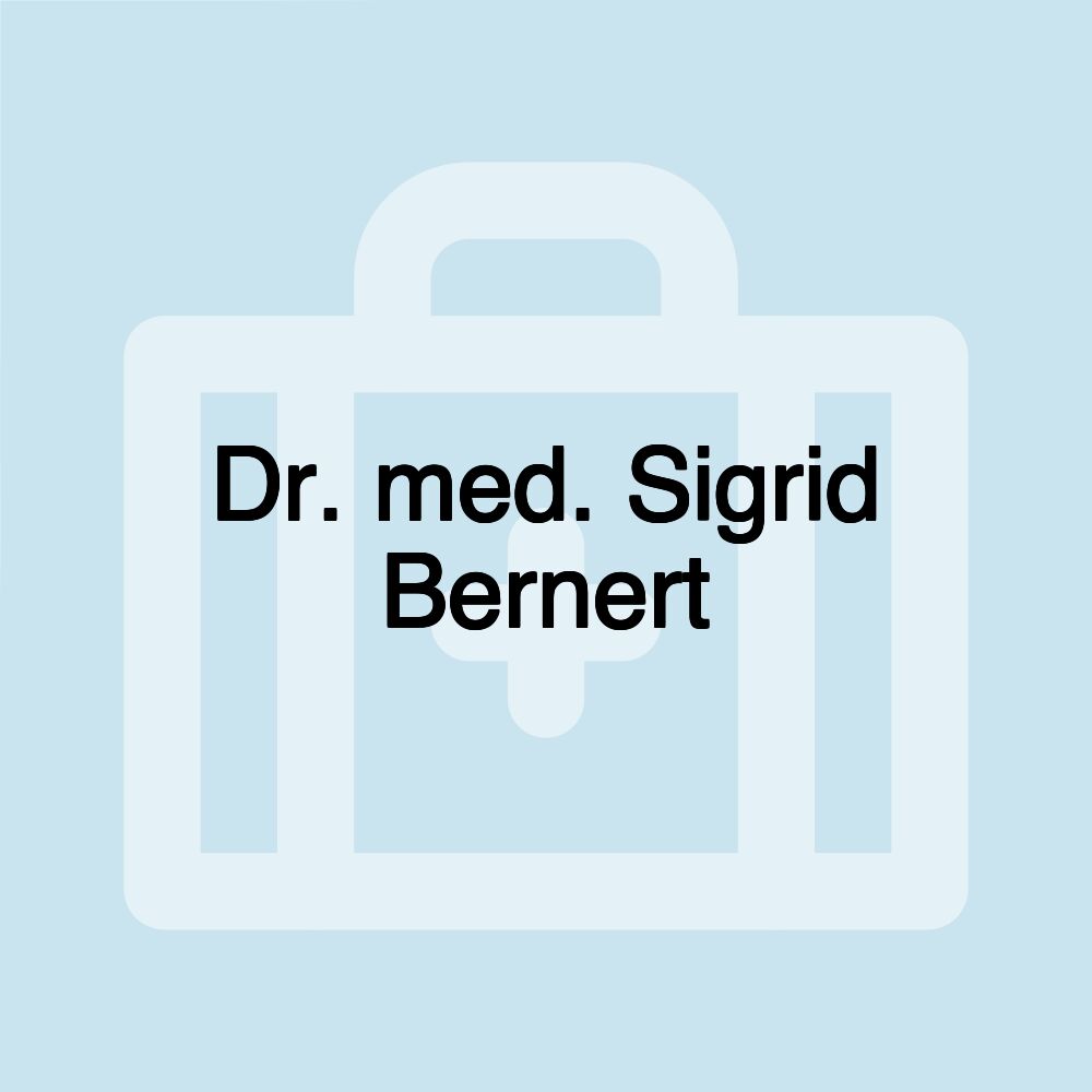 Dr. med. Sigrid Bernert