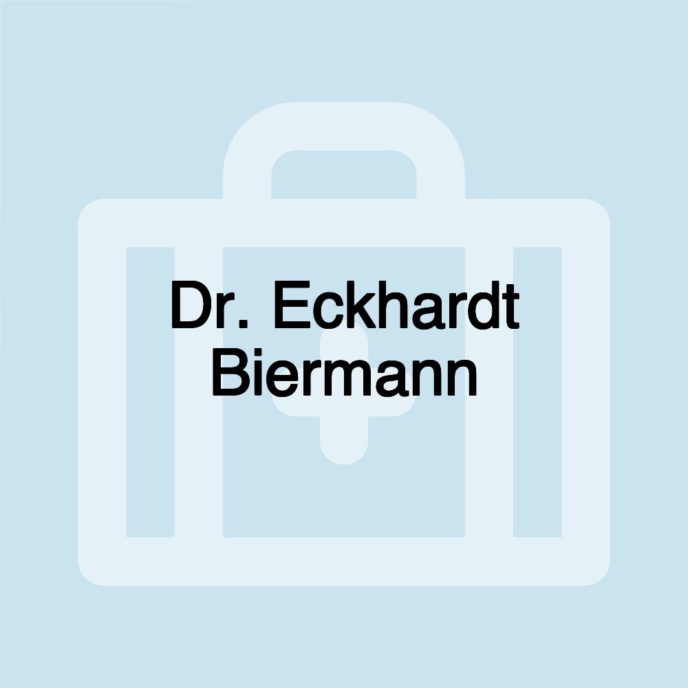 Dr. Eckhardt Biermann