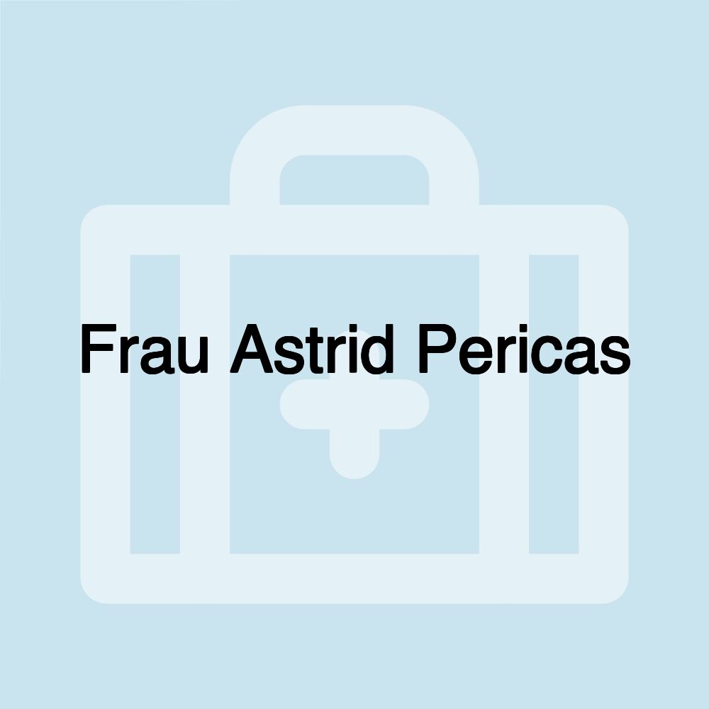 Frau Astrid Pericas