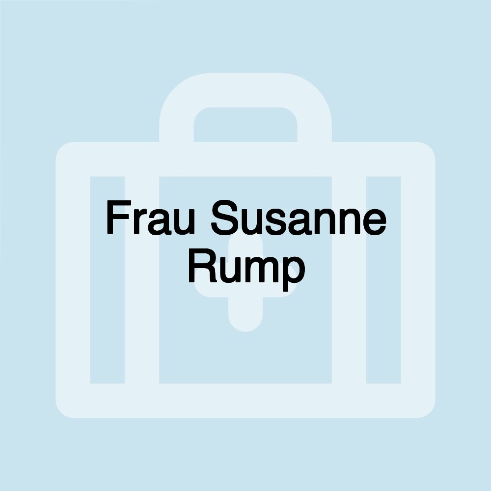 Frau Susanne Rump