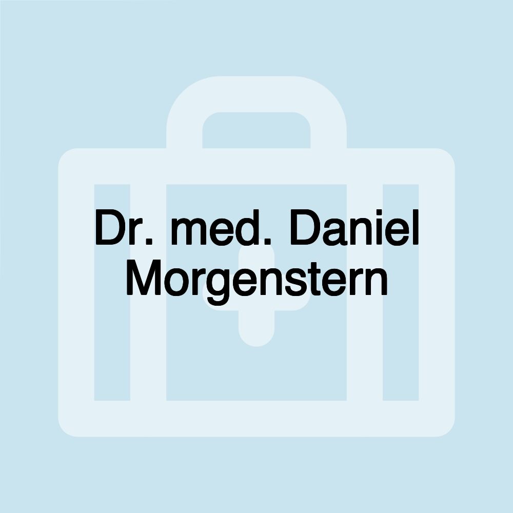 Dr. med. Daniel Morgenstern