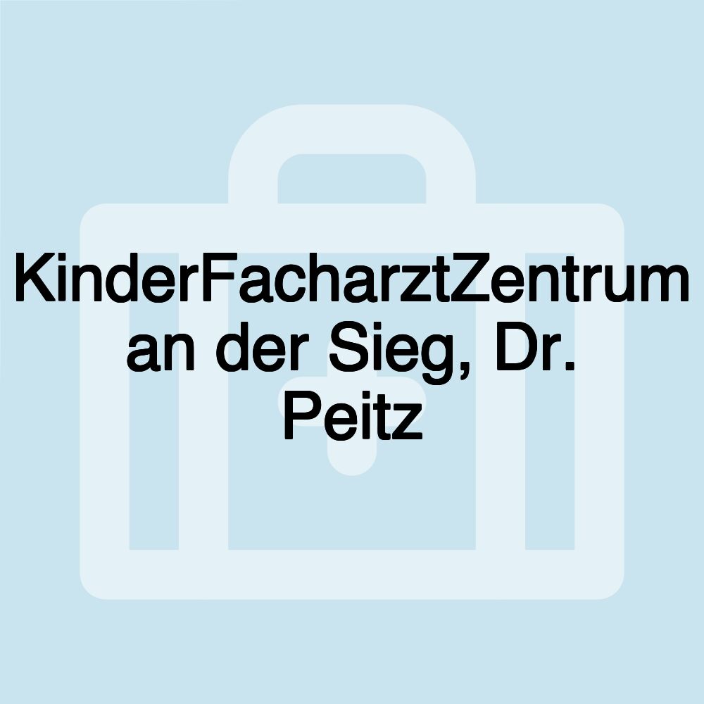 KinderFacharztZentrum an der Sieg, Dr. Peitz