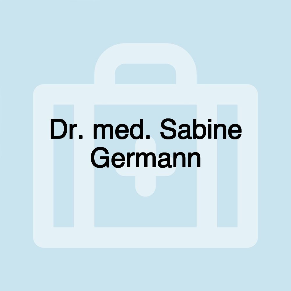 Dr. med. Sabine Germann