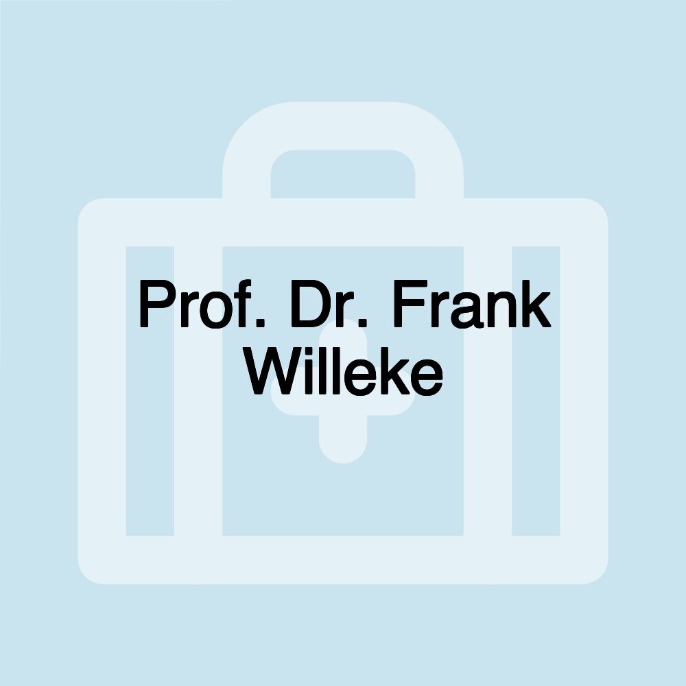 Prof. Dr. Frank Willeke