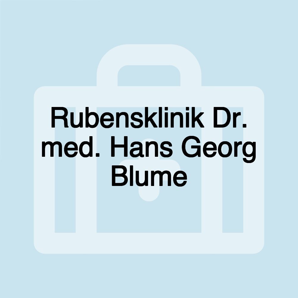 Rubensklinik Dr. med. Hans Georg Blume