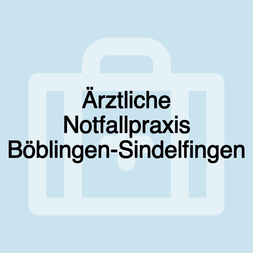 Ärztliche Notfallpraxis Böblingen-Sindelfingen